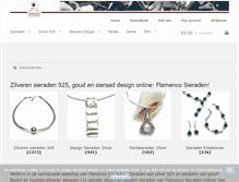 Tablet Screenshot of flamencosieraden.nl